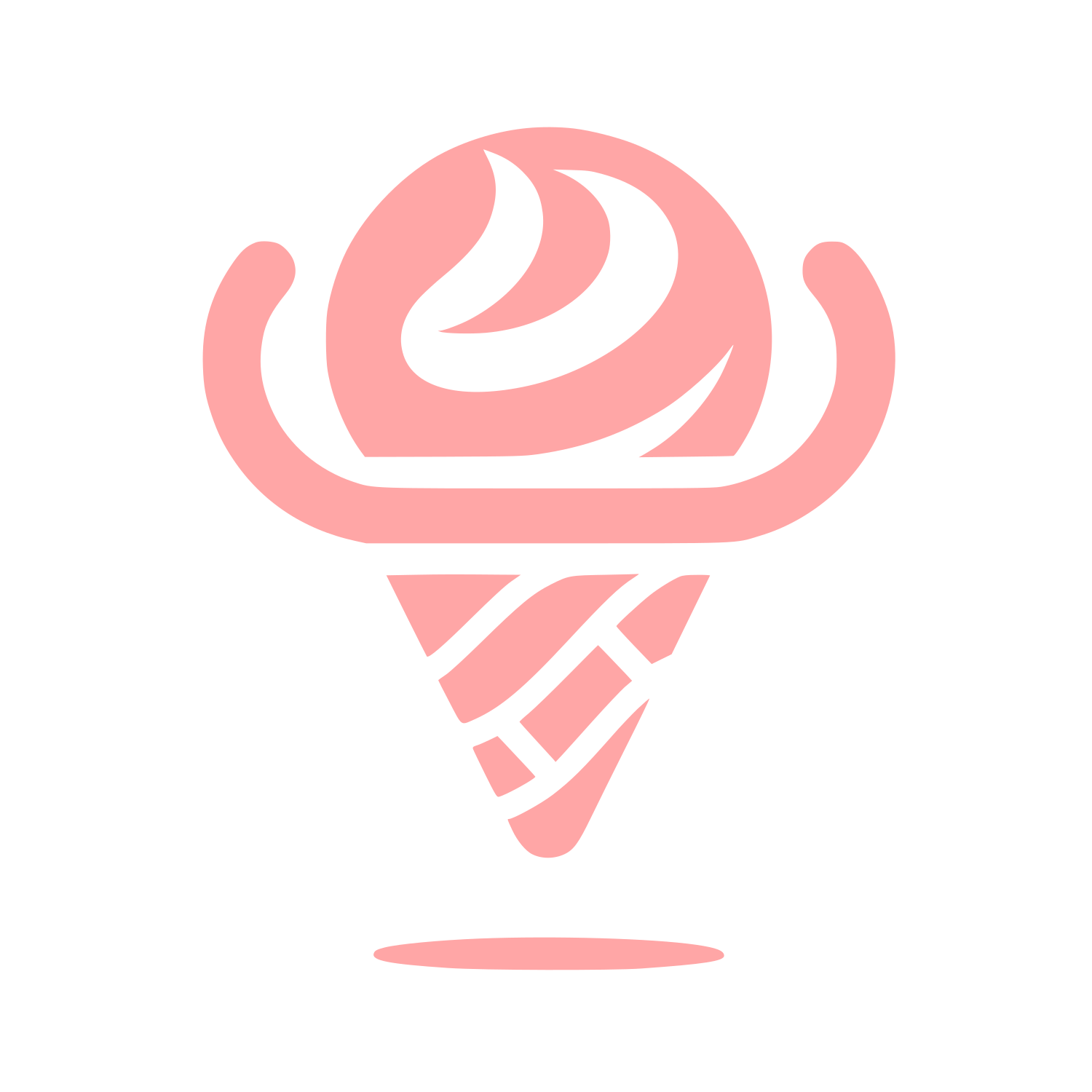 Ice Cream Logo Design #ffa6a6