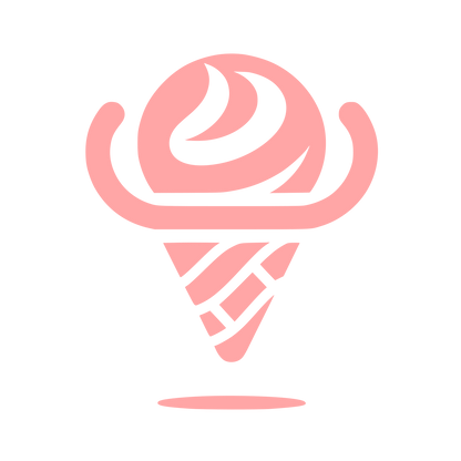 Ice Cream Logo Design #ffa6a6