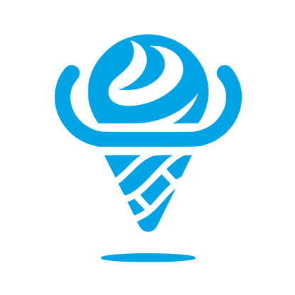 Ice Cream Logo Design #00a3e4