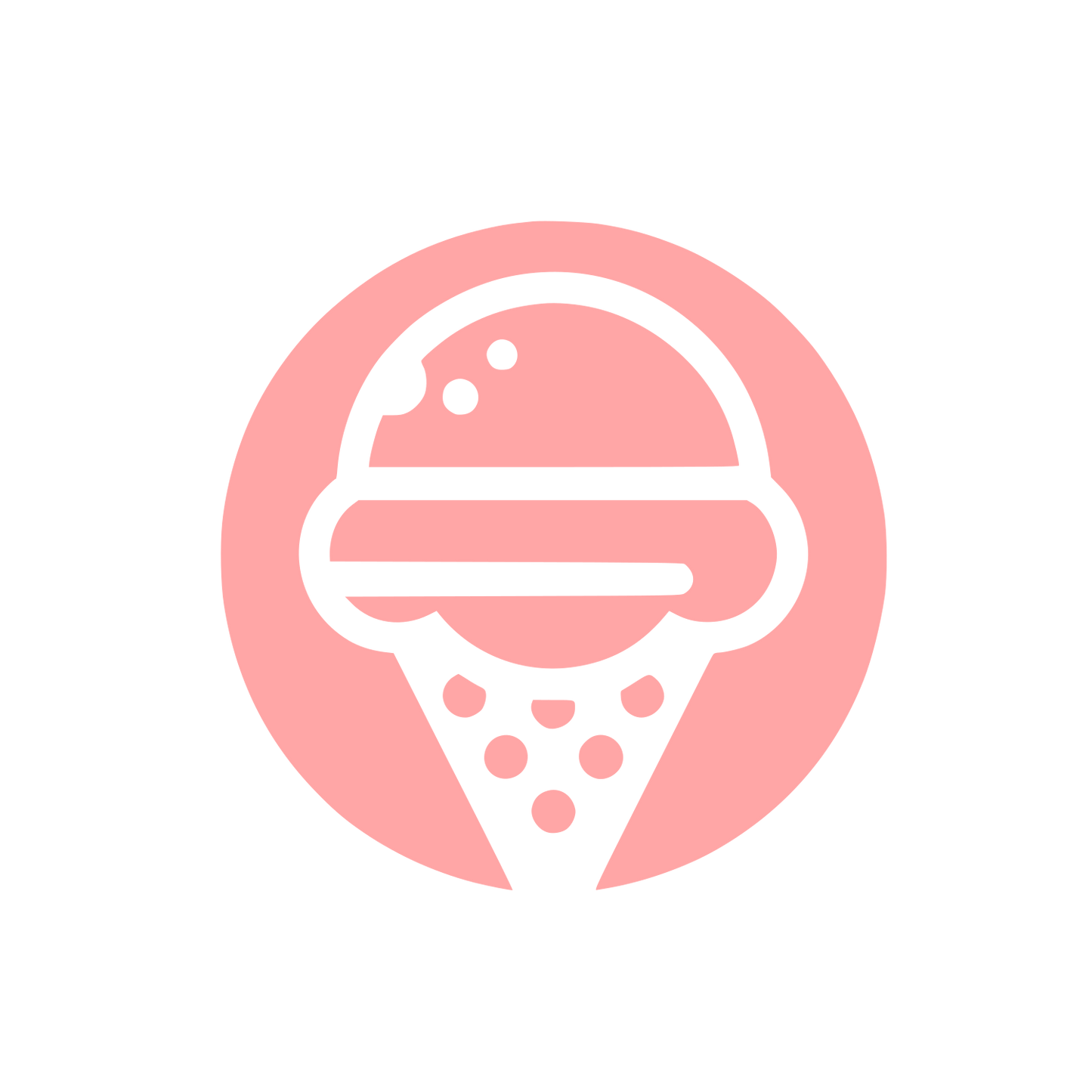 Ice Cream Logo Design #ffa6a6