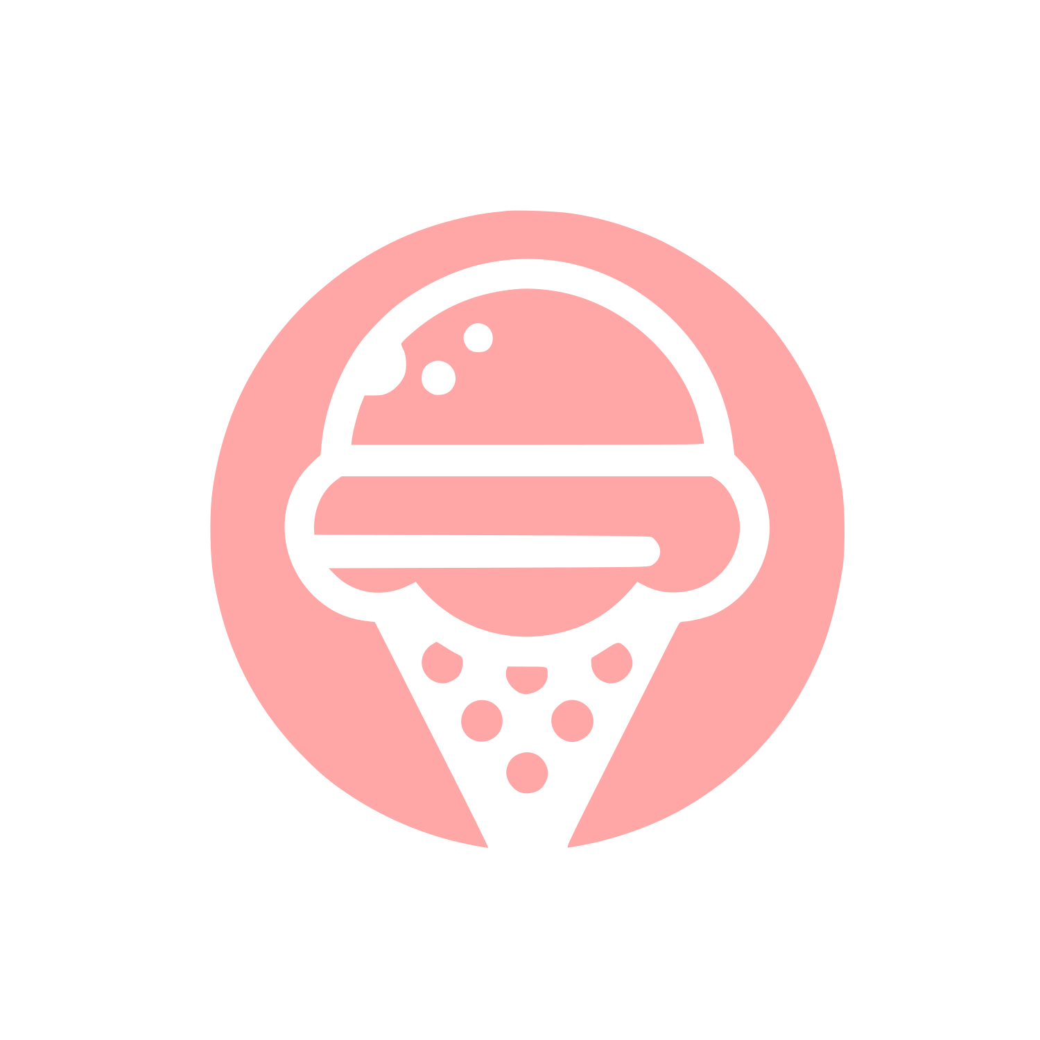 Ice Cream Logo Design #ffa6a6