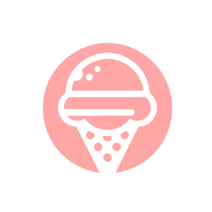 Ice Cream Logo Design #ffa6a6