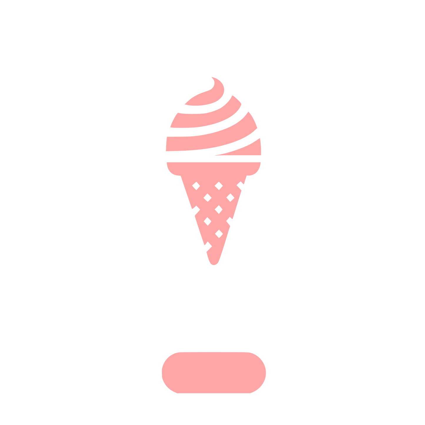 Ice Cream Logo Design #ffa6a6