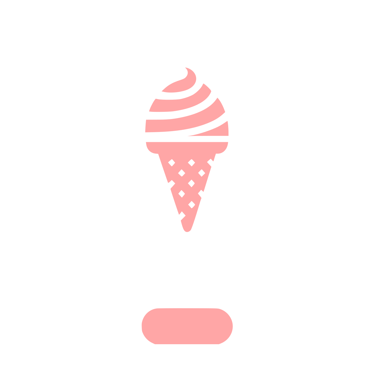 Ice Cream Logo Design #ffa6a6