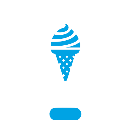 Ice Cream Logo Design #00a3e4