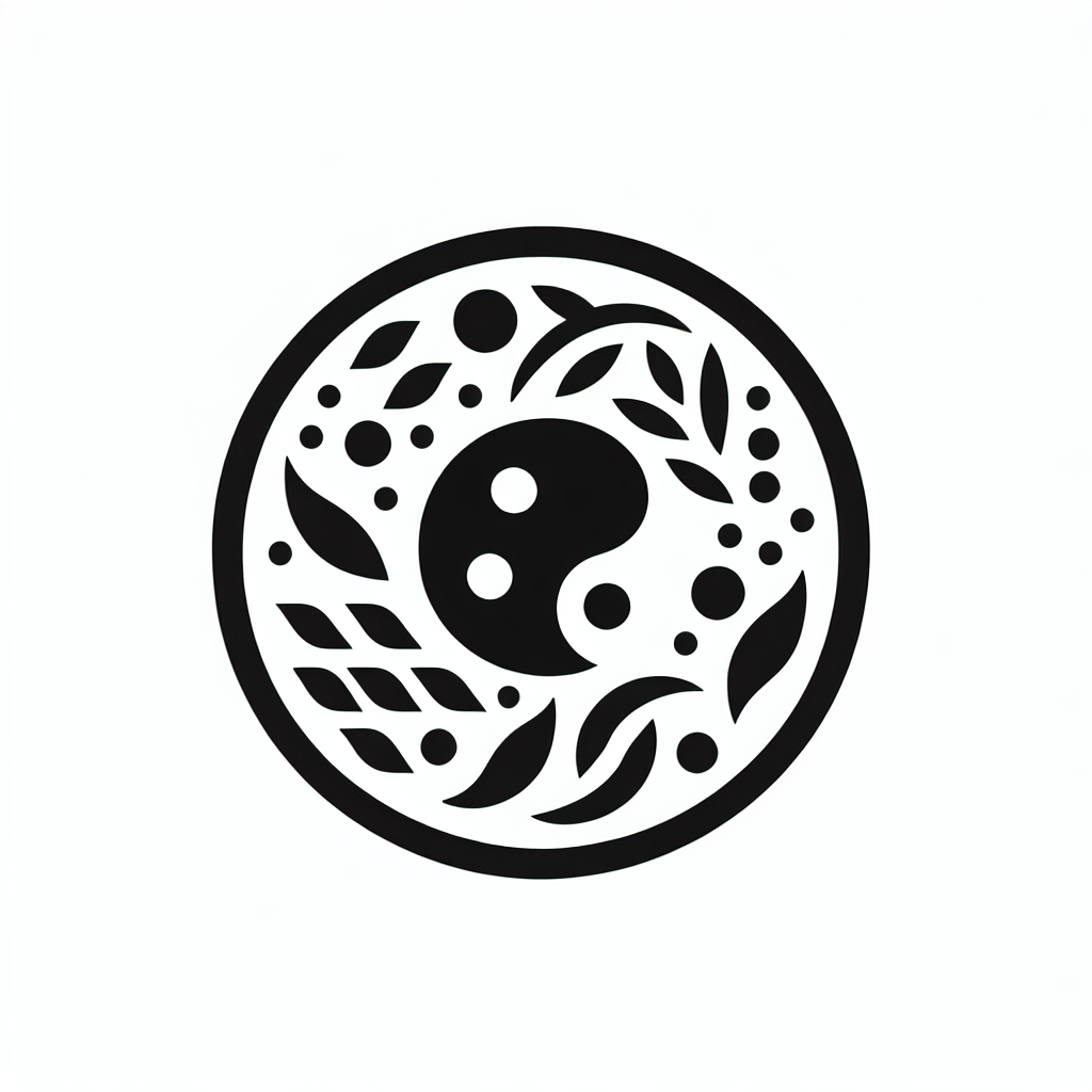 Yin Yang Nature Logo
