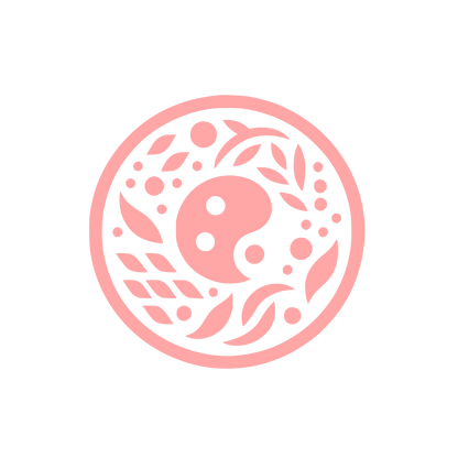 Yin Yang Nature Logo #ffa6a6