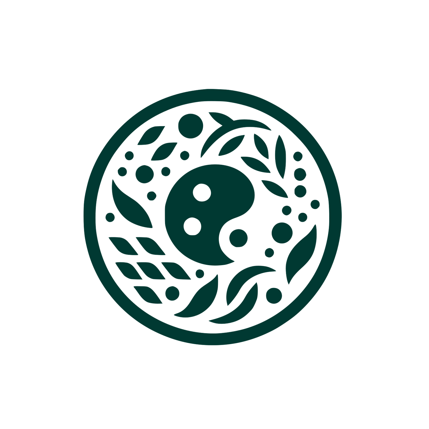 Yin Yang Nature Logo #003932