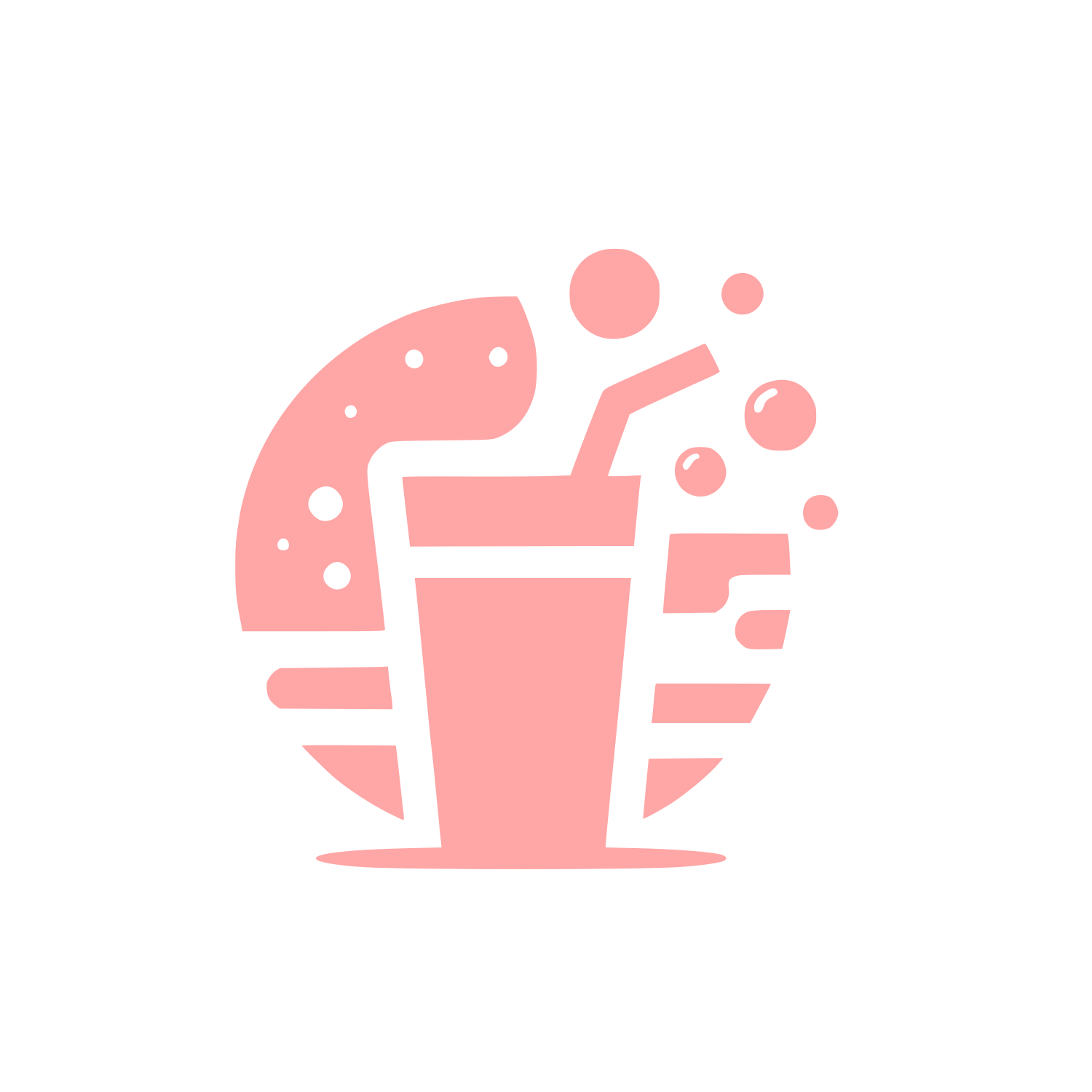 Drink and Snack Logo #ffa6a6