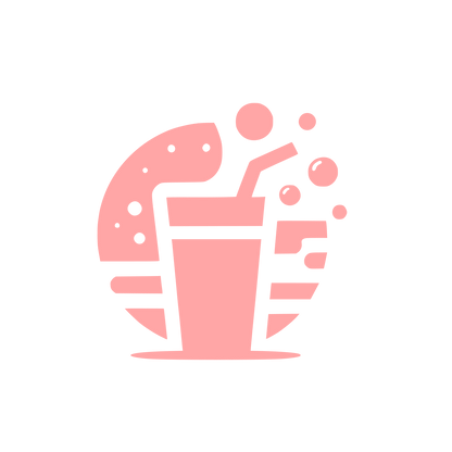 Drink and Snack Logo #ffa6a6