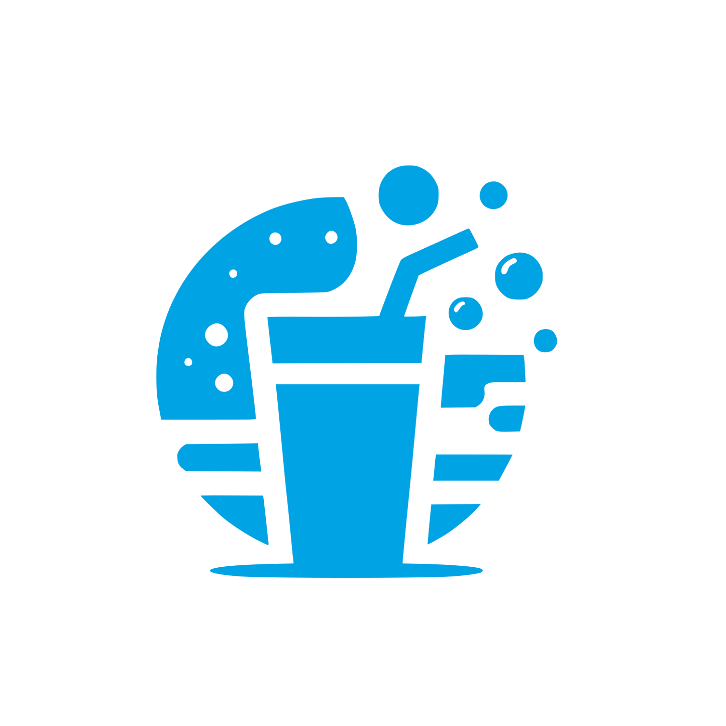 Drink and Snack Logo #00a3e4
