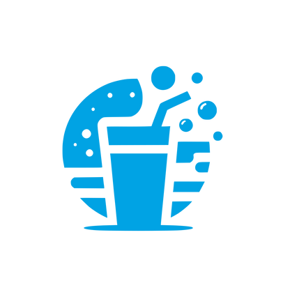 Drink and Snack Logo #00a3e4