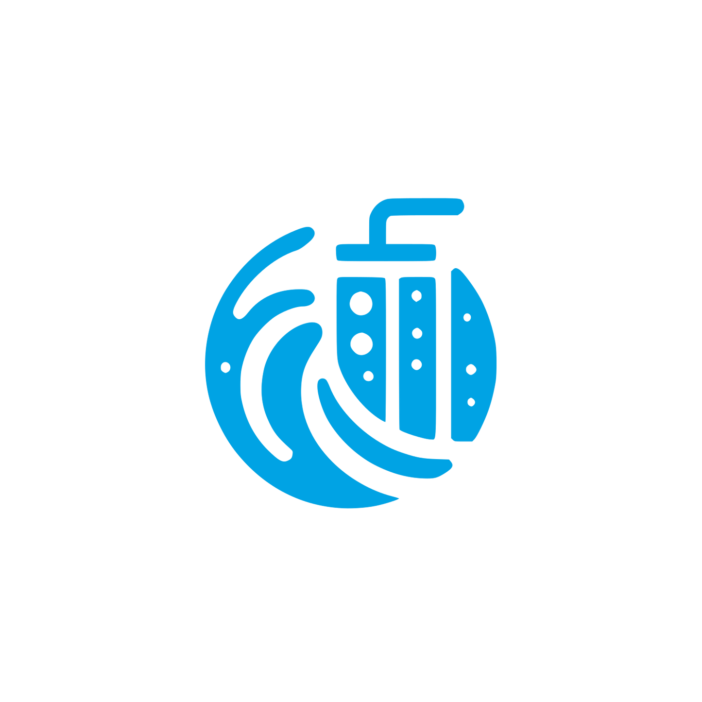 Beverage Logo Design #00a3e4