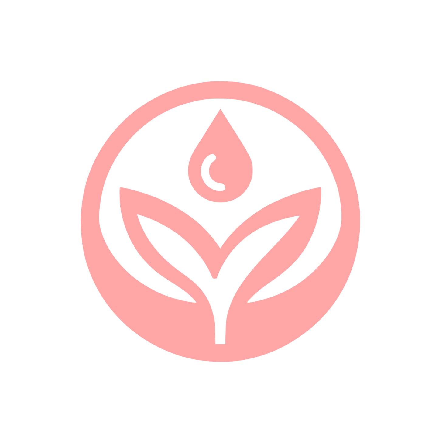 Plant and Water Logo #ffa6a6