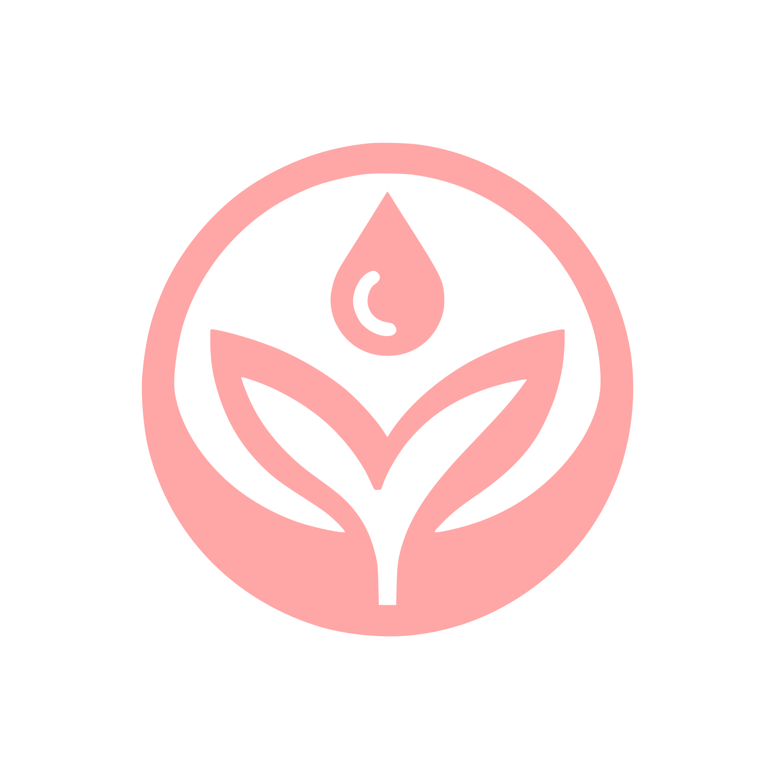 Plant and Water Logo #ffa6a6