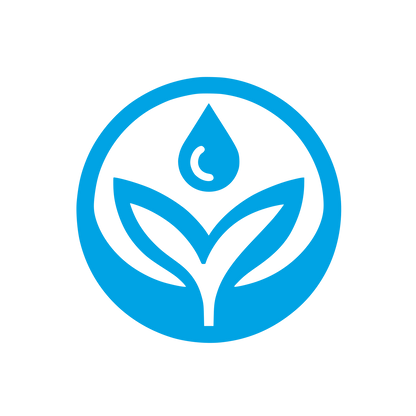 Plant and Water Logo #00a3e4