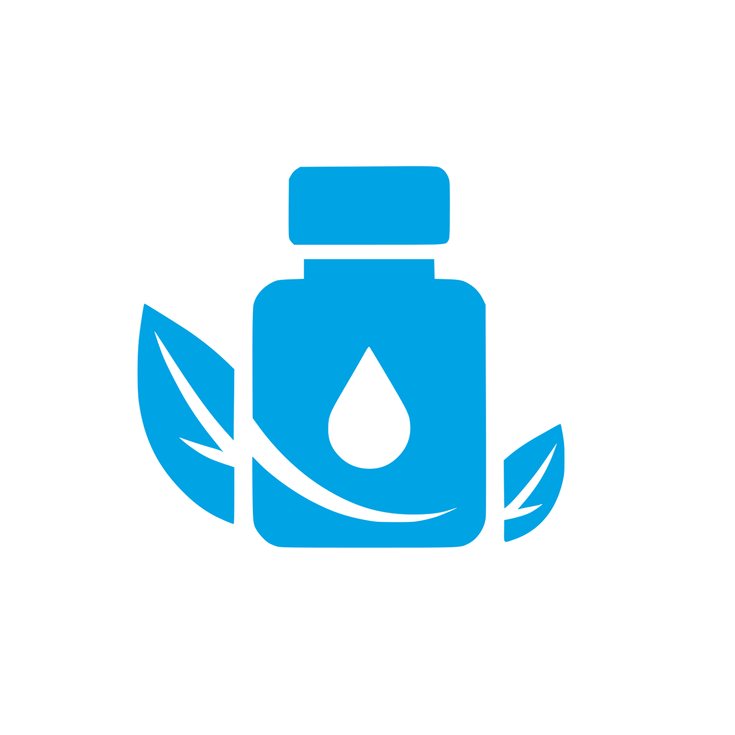 Herbal Product Logo #00a3e4