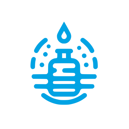 Water Bottle Logo #00a3e4