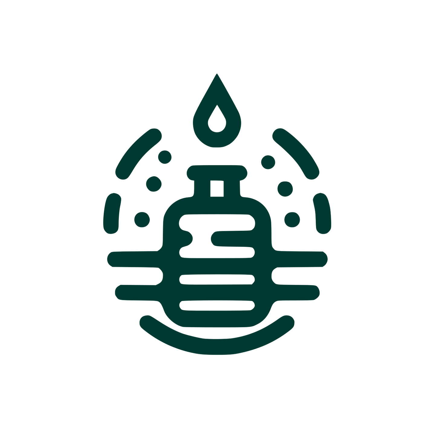 Water Bottle Logo #003932