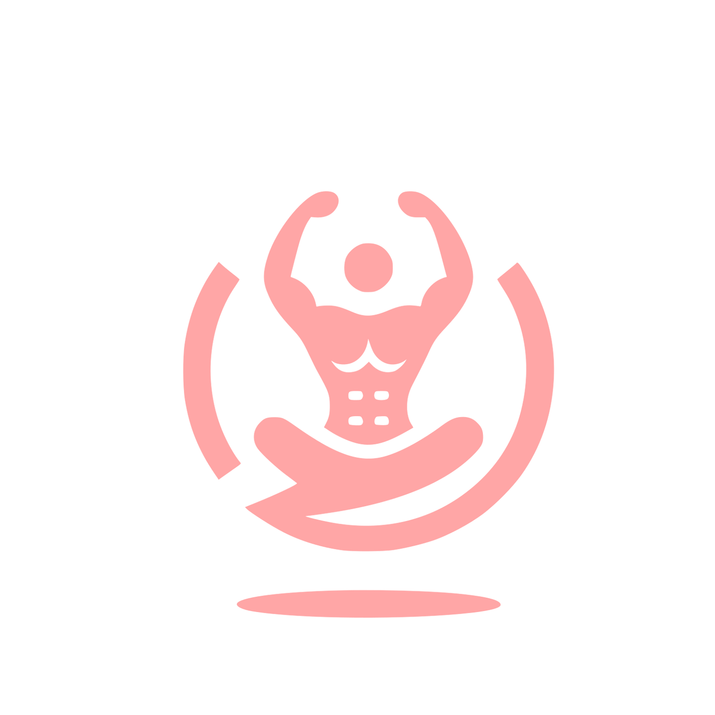 Fitness Logo Design #ffa6a6