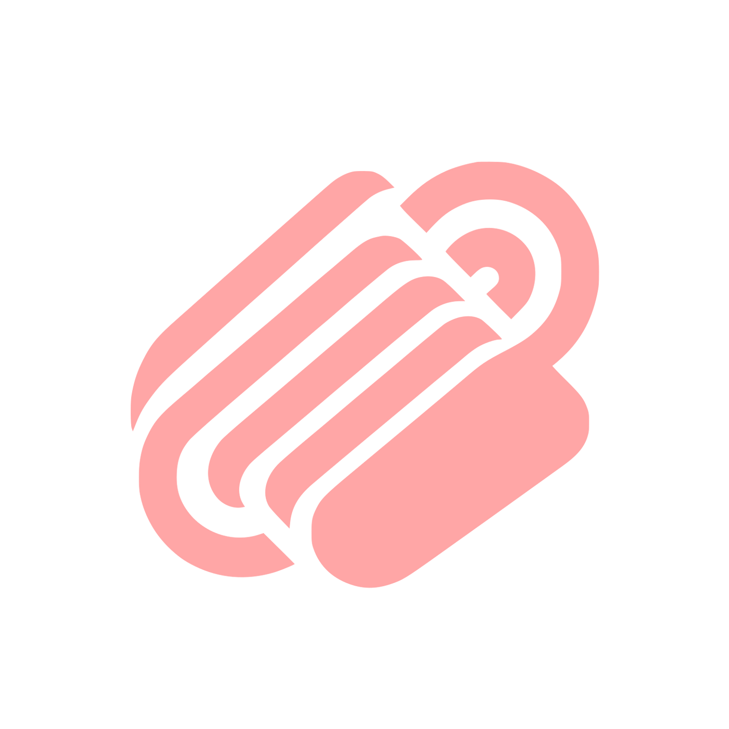 Hand Yoga Pose Icon #ffa6a6