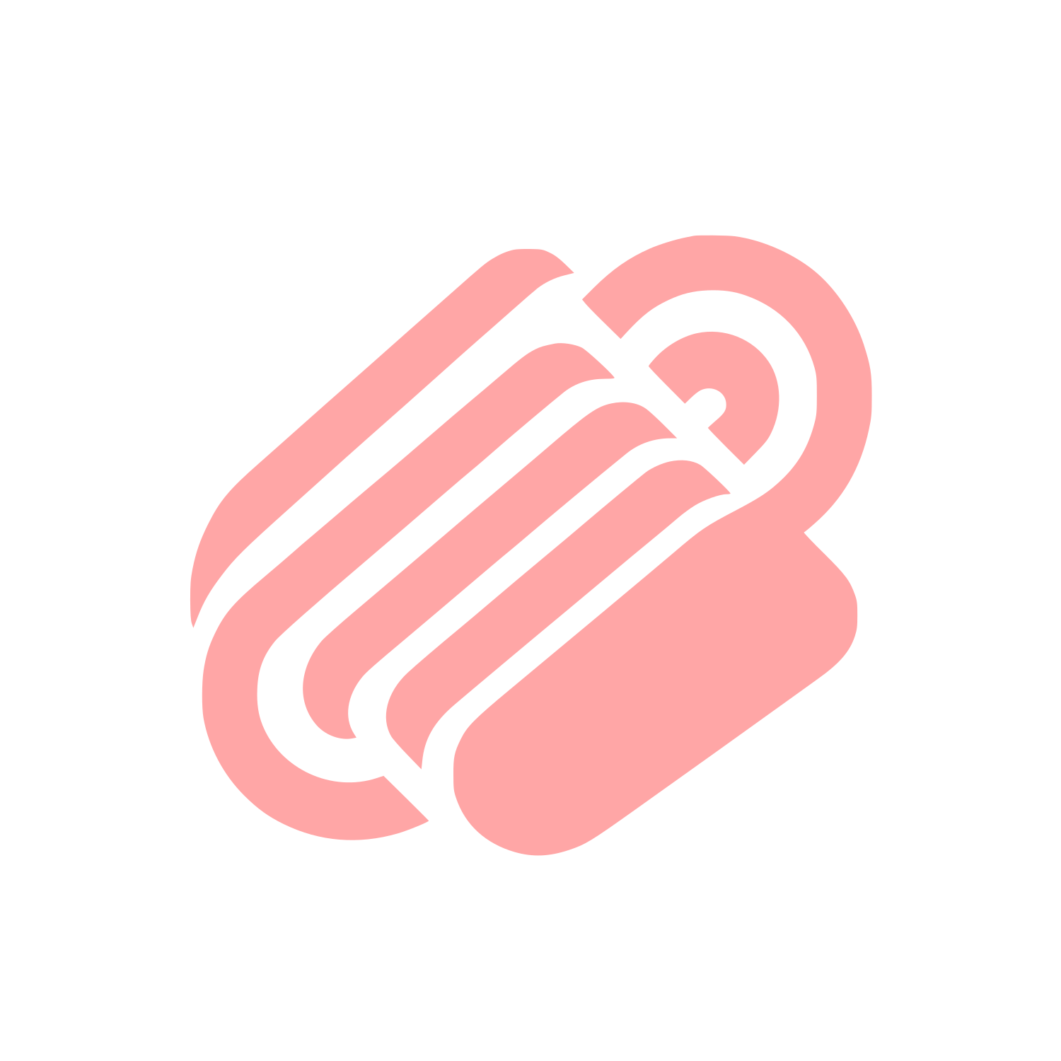 Hand Yoga Pose Icon #ffa6a6