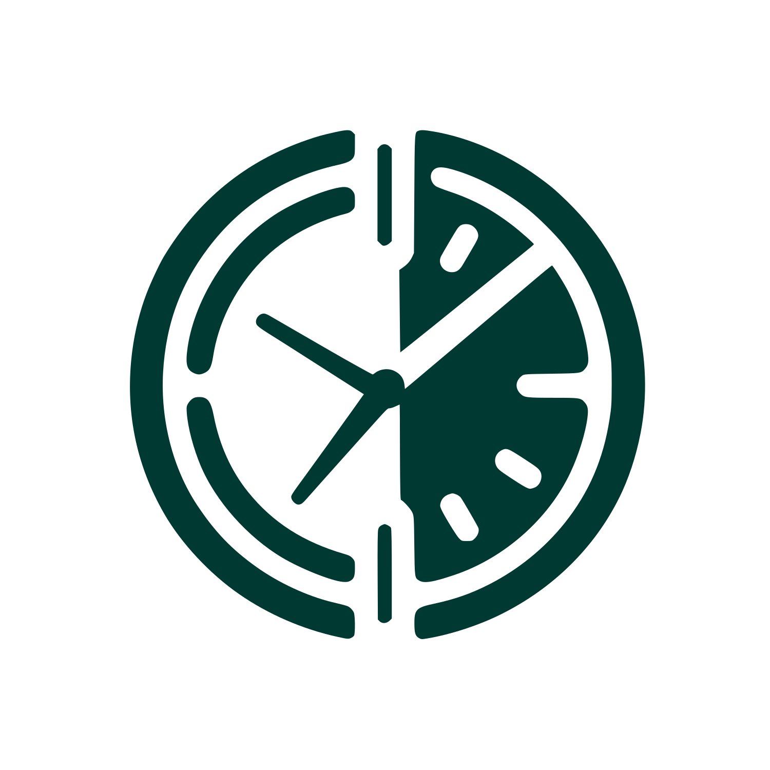 Clock Logo Design #003932