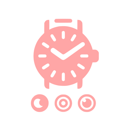 Clock Logo Design #ffa6a6