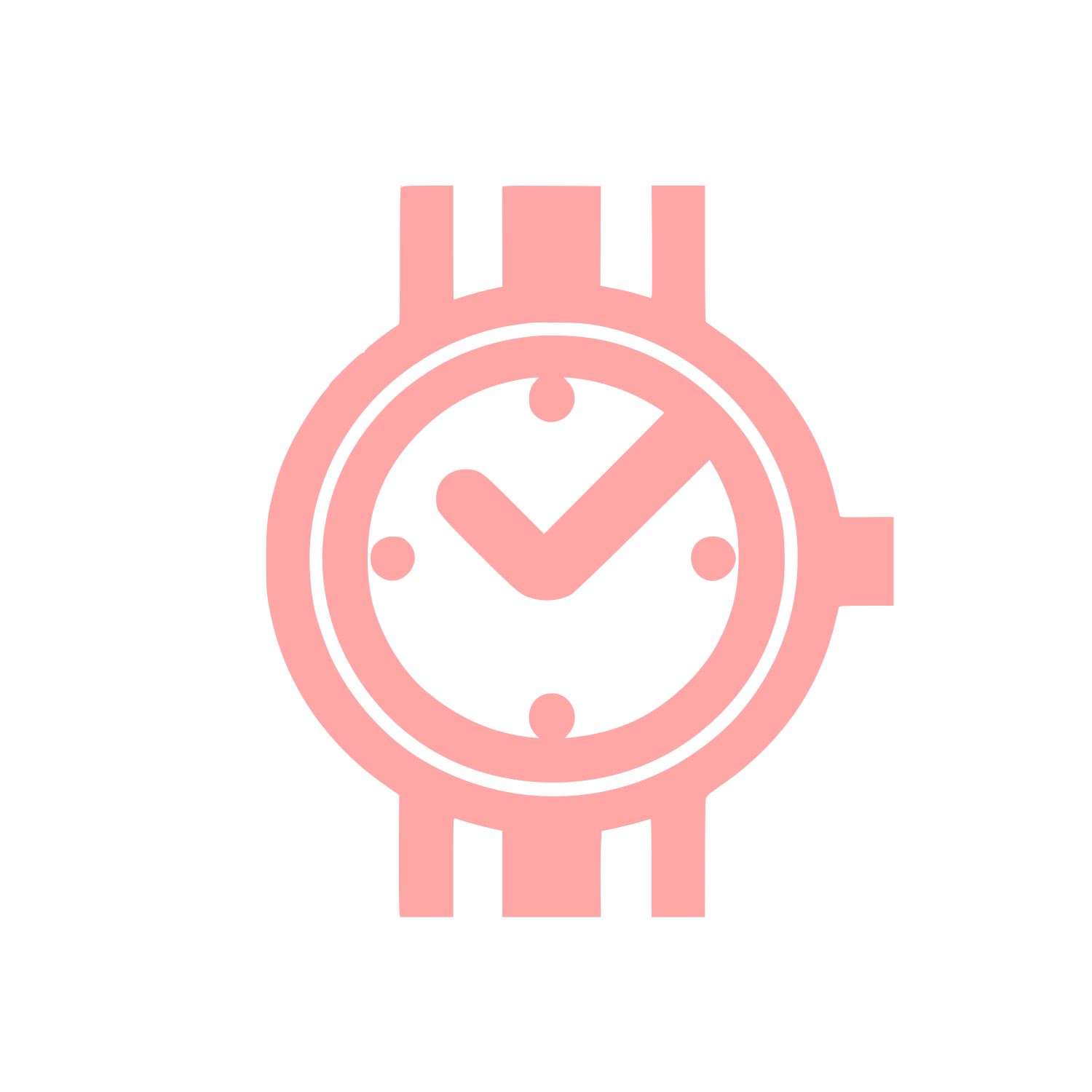 Clock Logo Design #ffa6a6