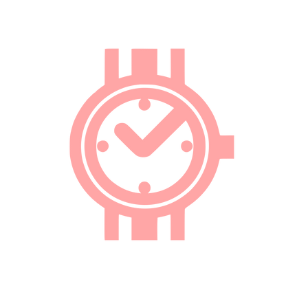 Clock Logo Design #ffa6a6