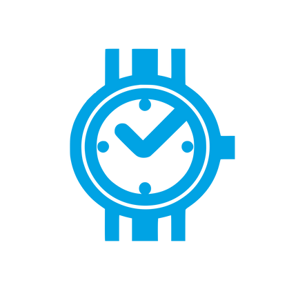 Clock Logo Design #00a3e4