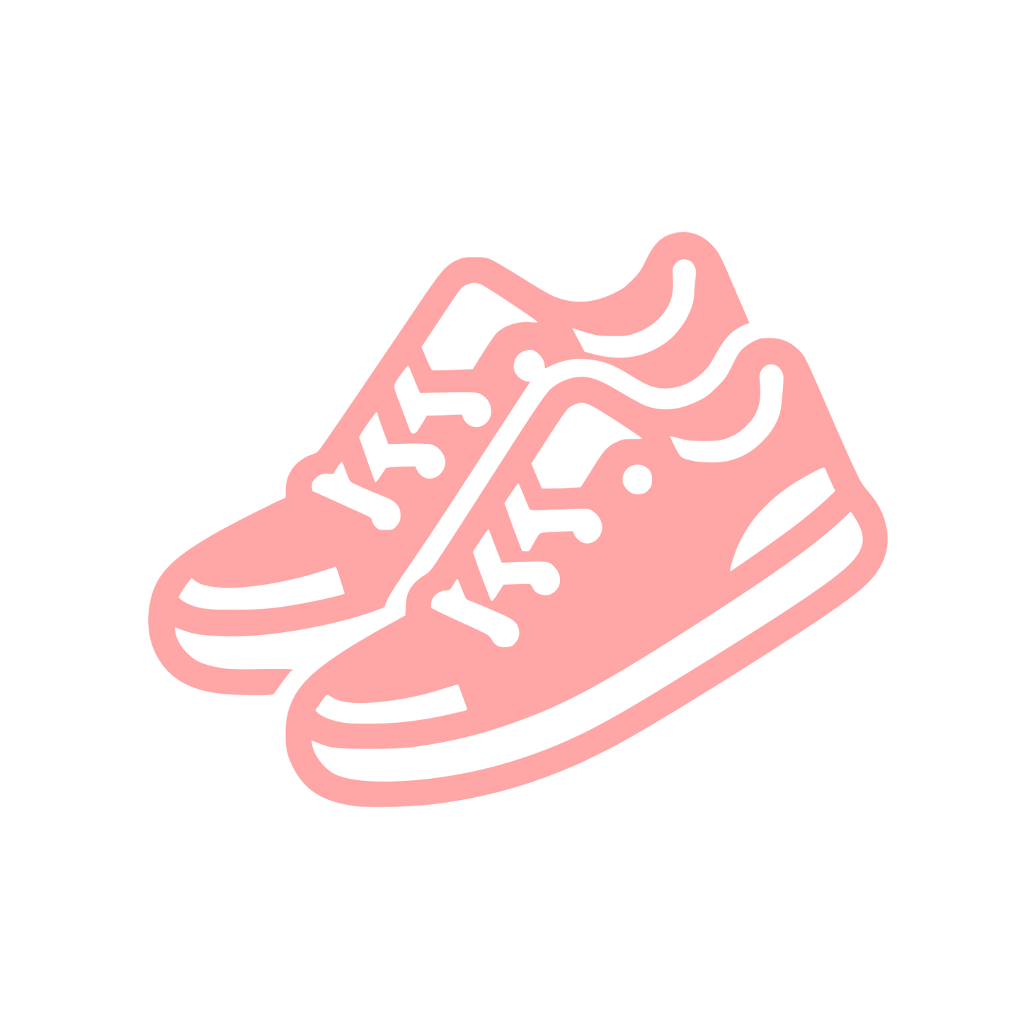 Shoe Logo Design #ffa6a6