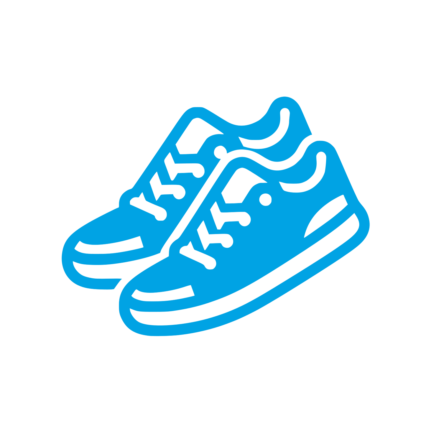 Shoe Logo Design #00a3e4