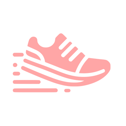 Running Shoe Logo #ffa6a6