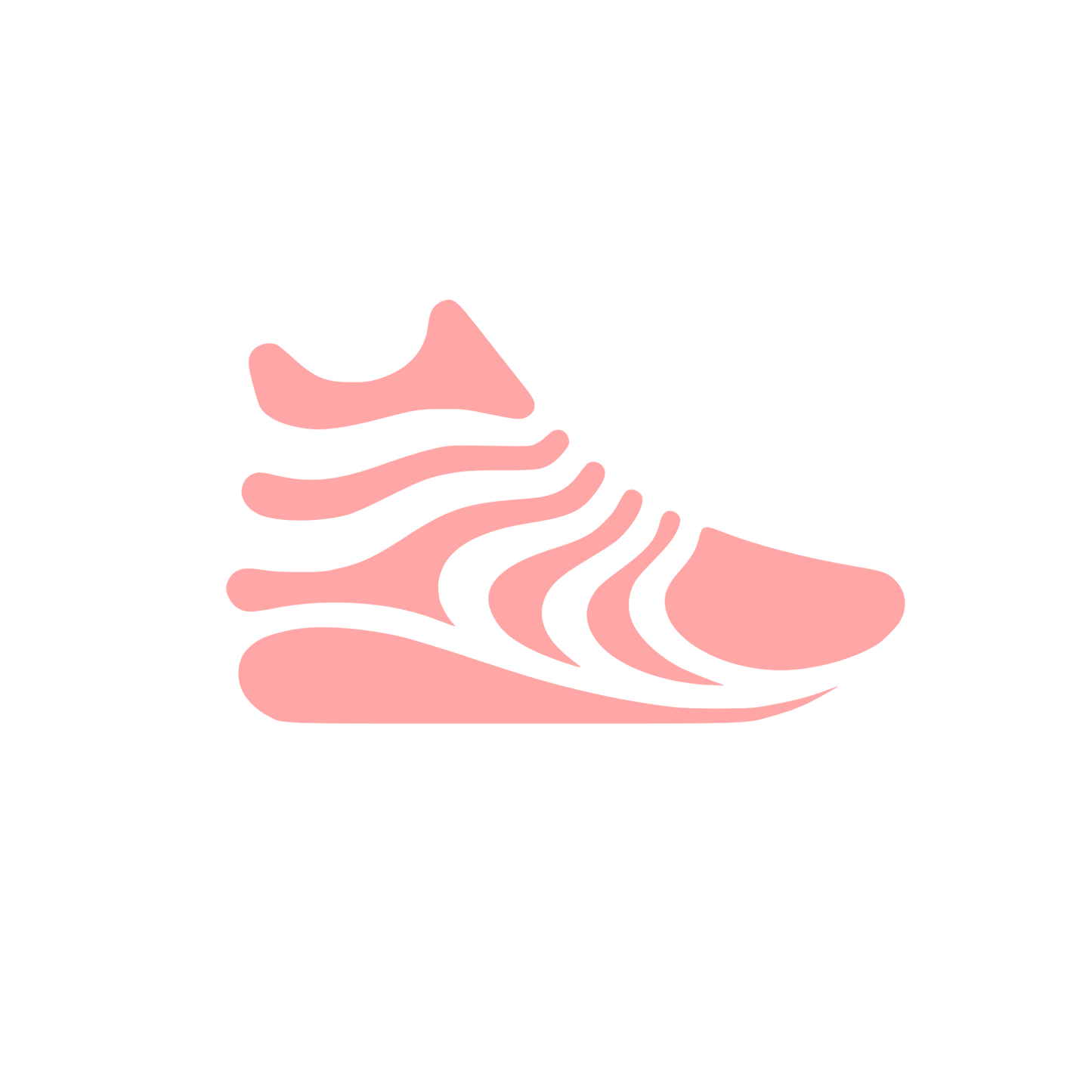 Shoe Logo Design #ffa6a6