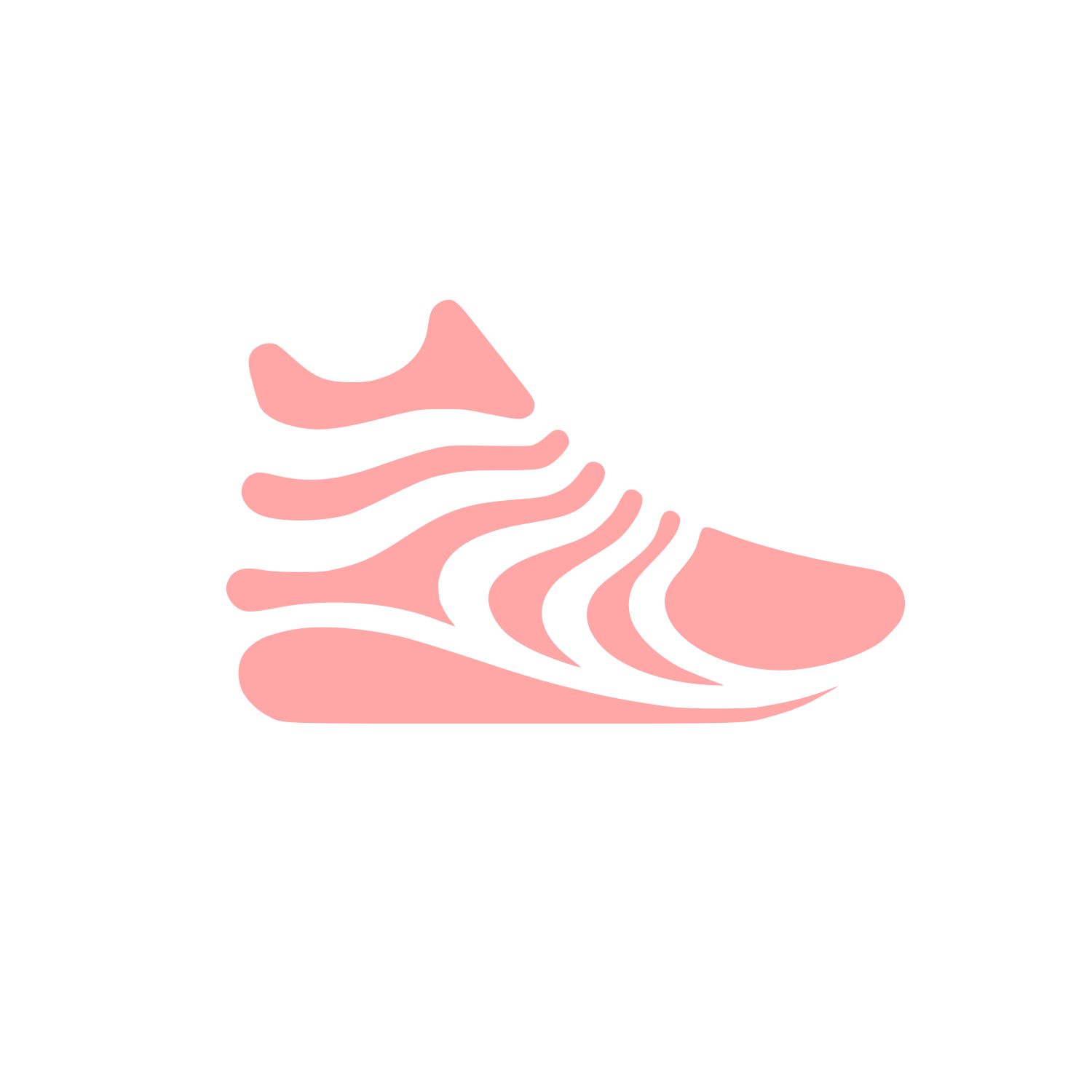 Shoe Logo Design #ffa6a6