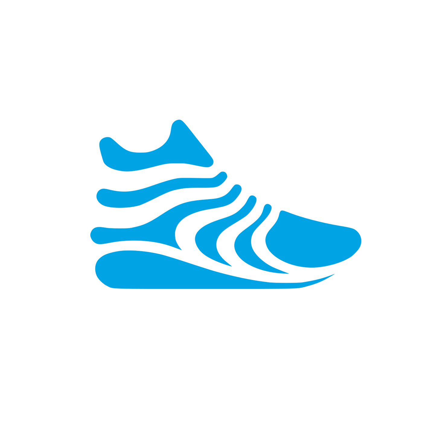 Shoe Logo Design #00a3e4