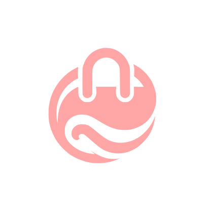 Wave Lock Logo #ffa6a6