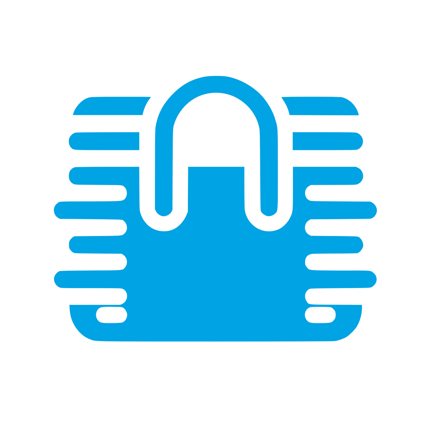 Lock Logo Design #00a3e4