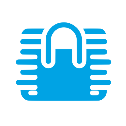 Lock Logo Design #00a3e4