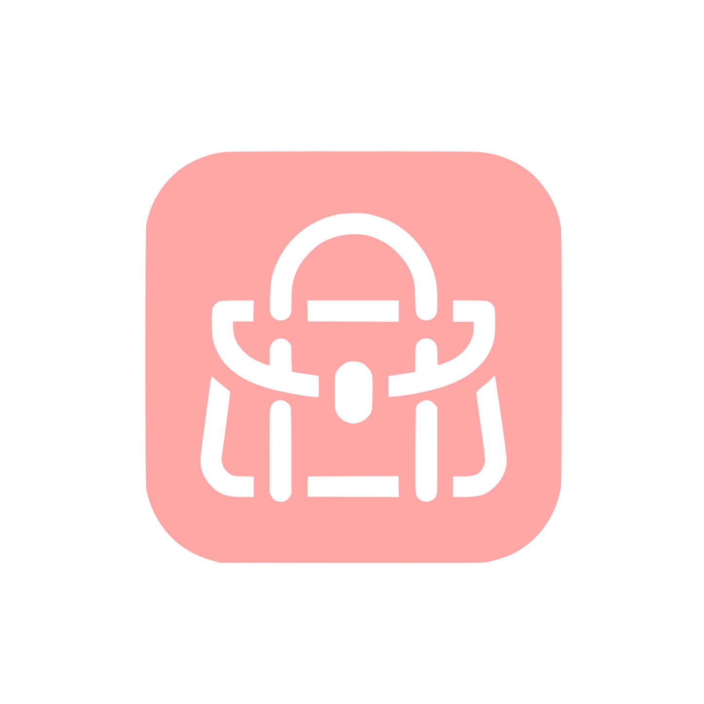 Backpack Logo Design #ffa6a6