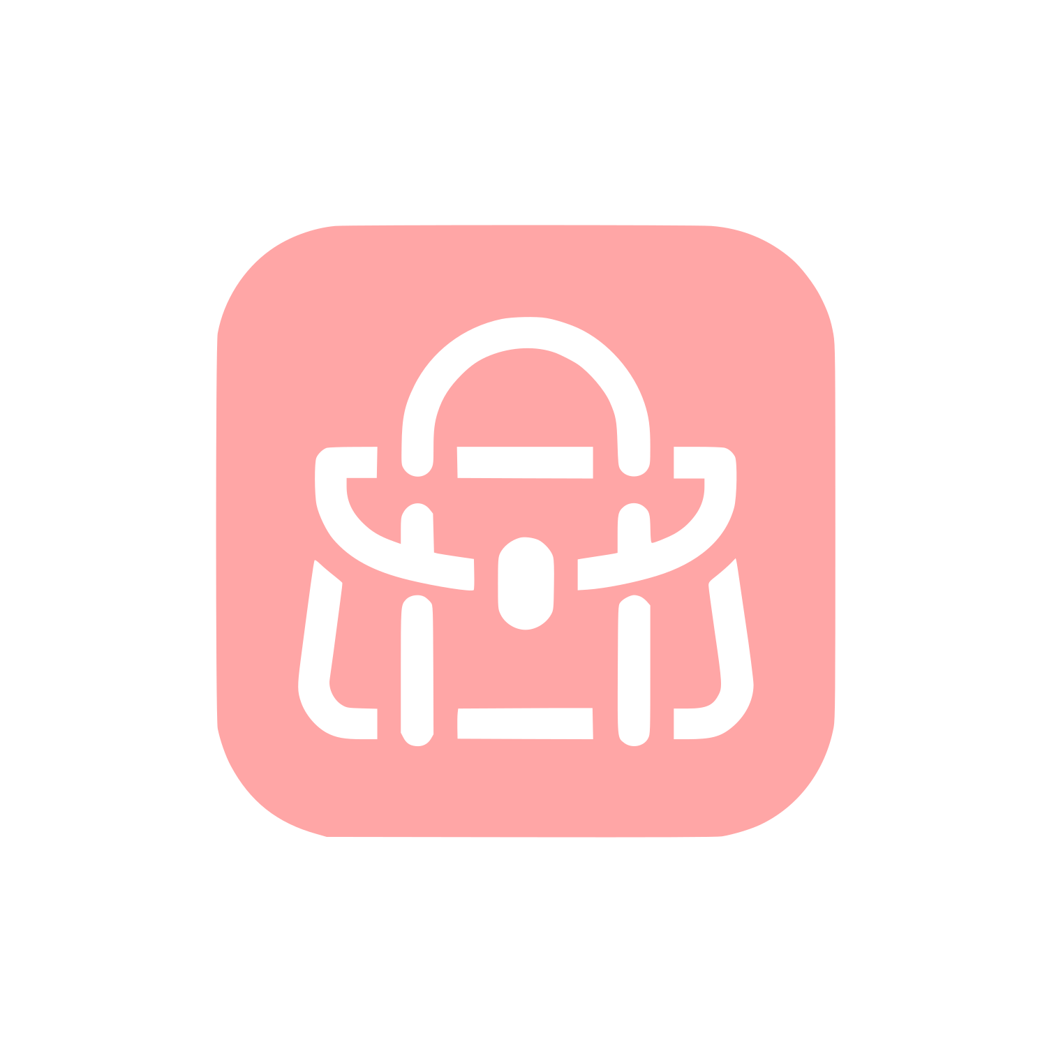 Backpack Logo Design #ffa6a6