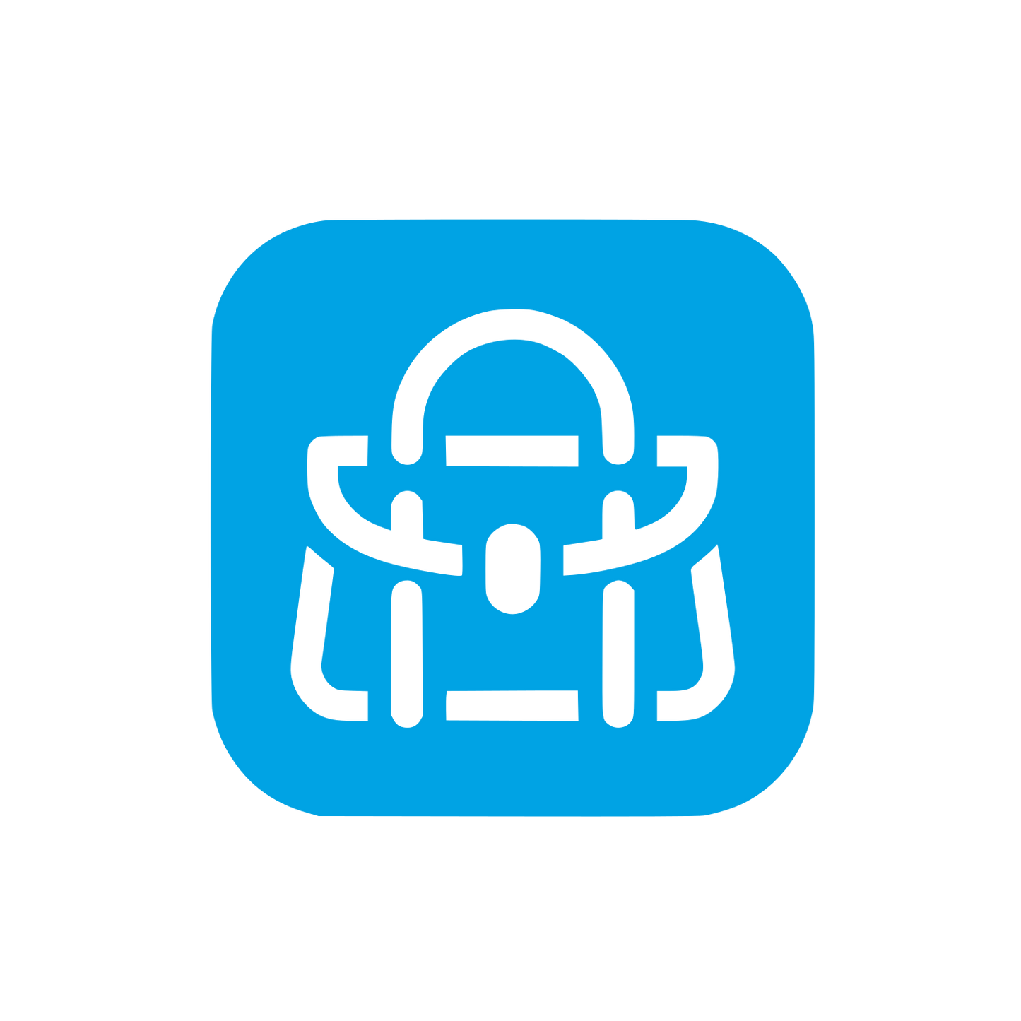 Backpack Logo Design #00a3e4