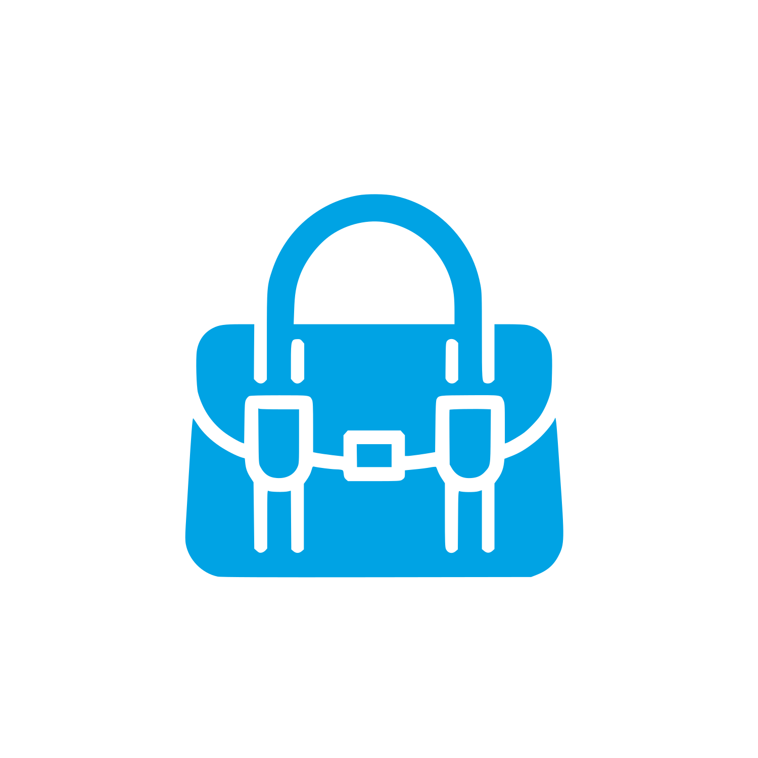 Bag Logo Design #00a3e4