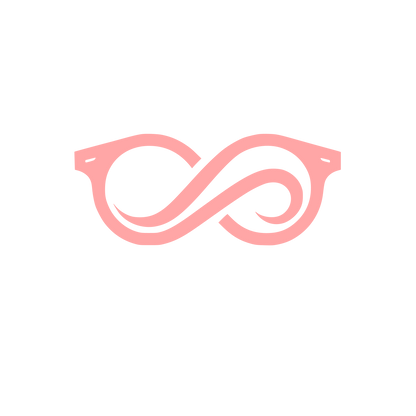 Glasses Logo Design #ffa6a6