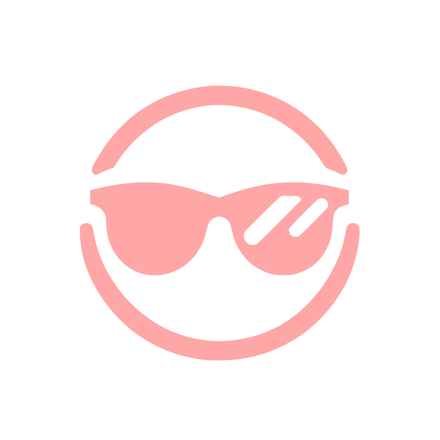 Sunglasses Logo Design #ffa6a6