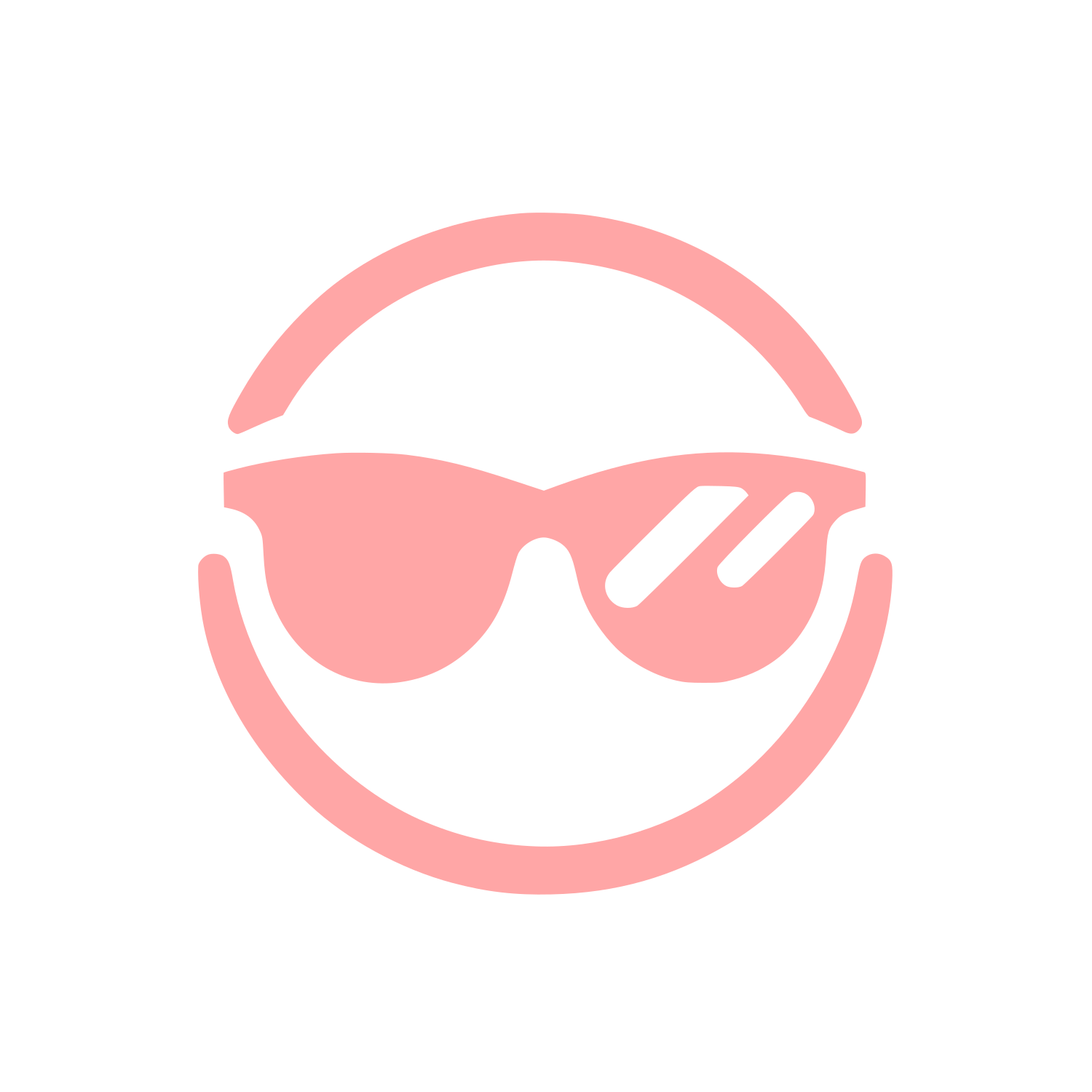Sunglasses Logo Design #ffa6a6