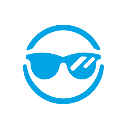 Sunglasses Logo Design #00a3e4