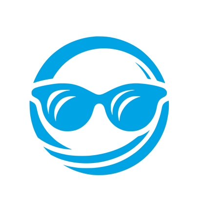 Sunglasses Smile Logo #00a3e4