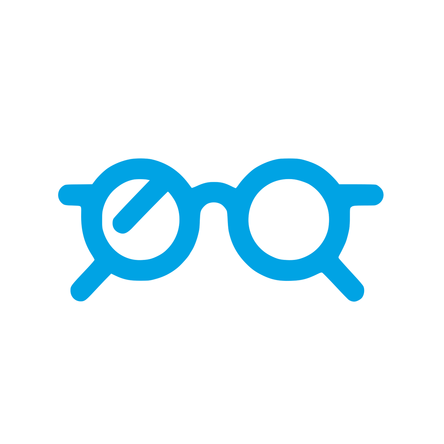 Glasses Logo Design #00a3e4